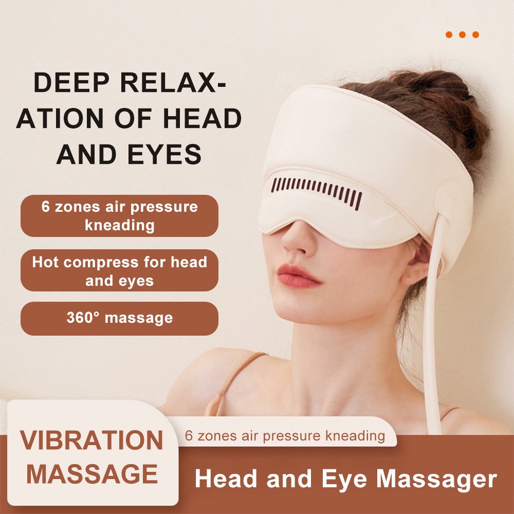 Electric Heating Airbag Head and Eye Massager