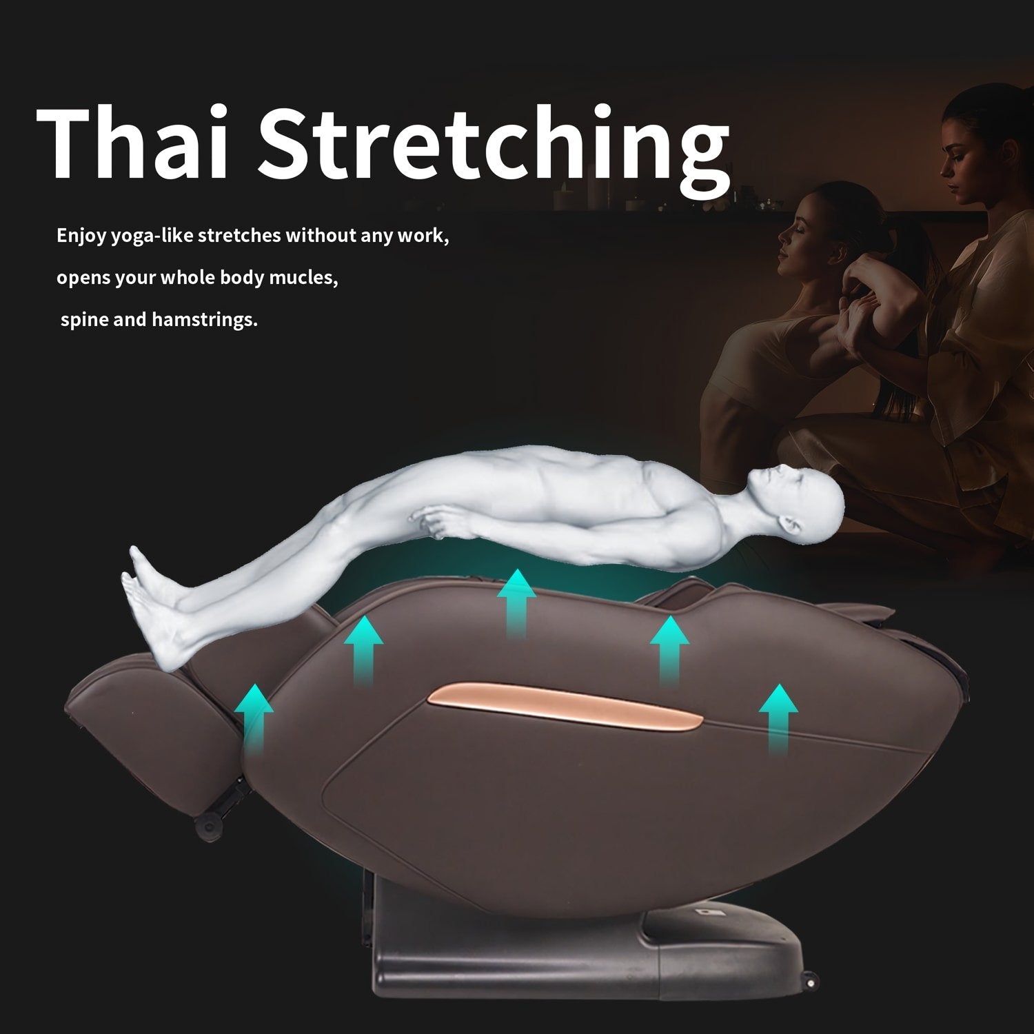 Full Body 3D Massage Chair with Thai Stretch & Zero Gravity