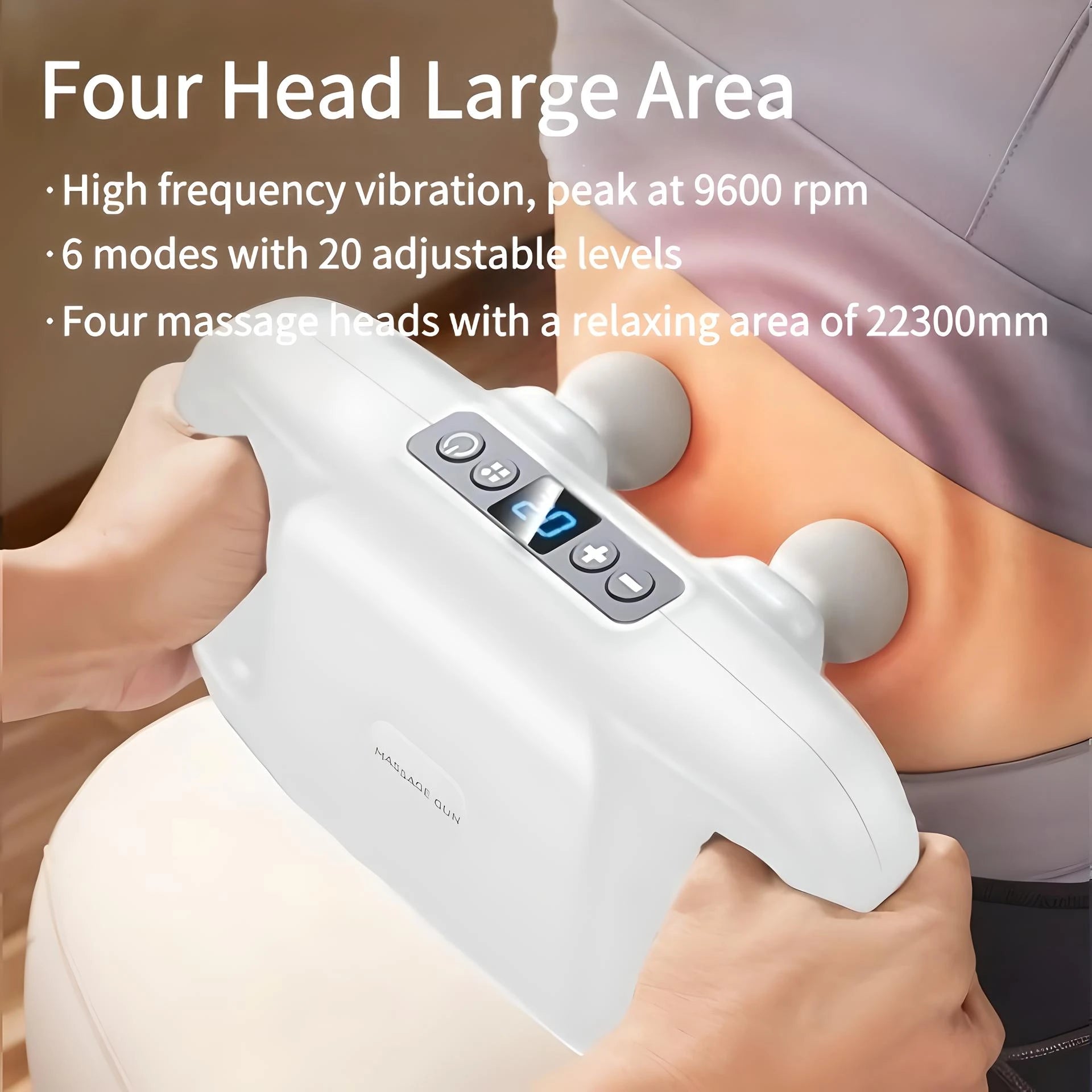 Professional 4-Head Handheld Deep Tissue Massage Gun