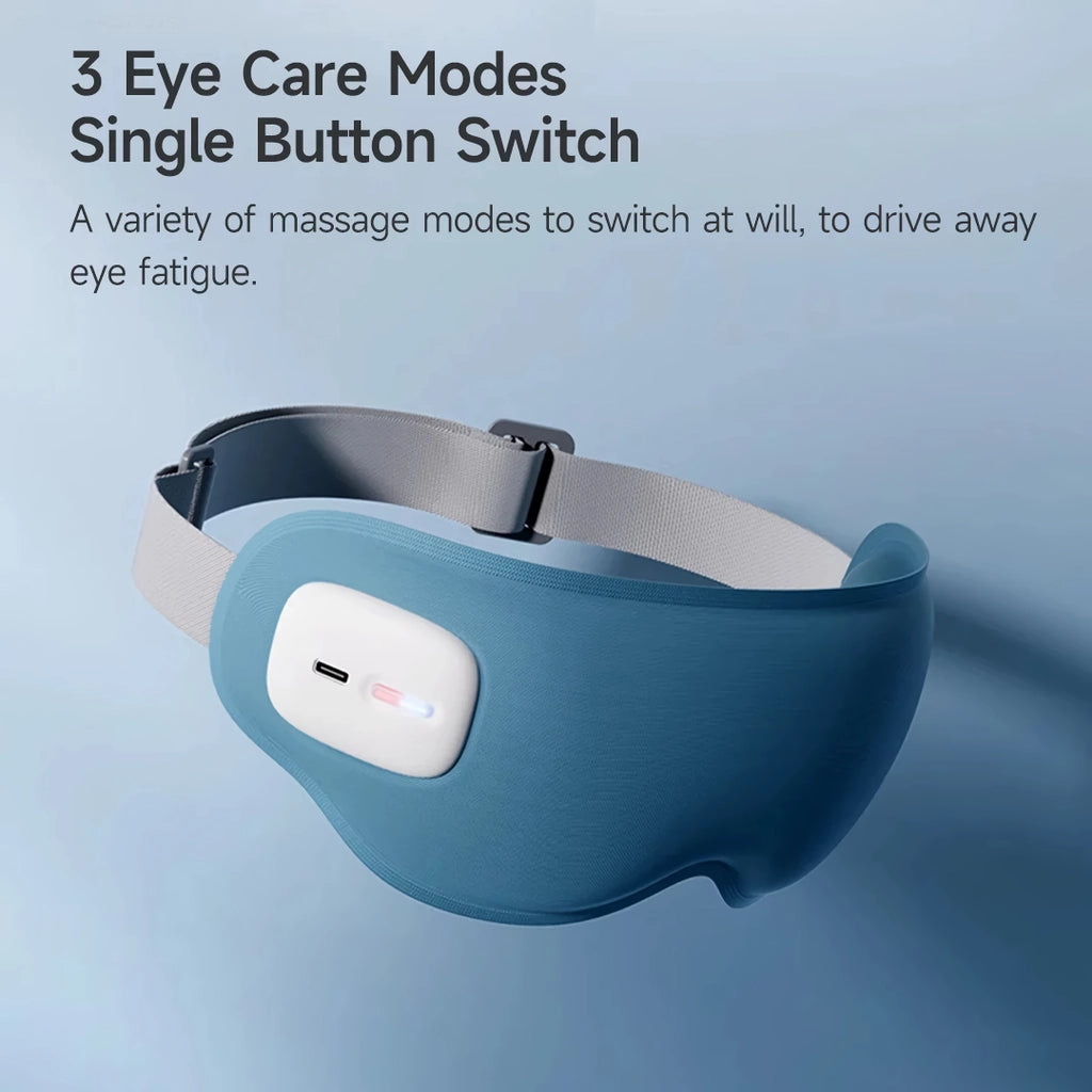 Wireless 3D Eye Massager with Vibration and Heat