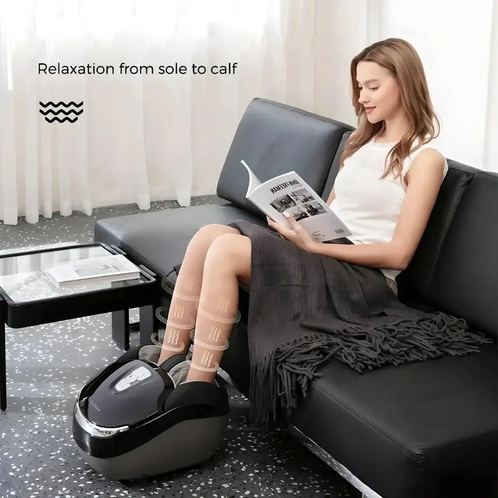 Electric Foot Massager with Vibration, Heating, Kneading & Air Compression - DoopoxStore