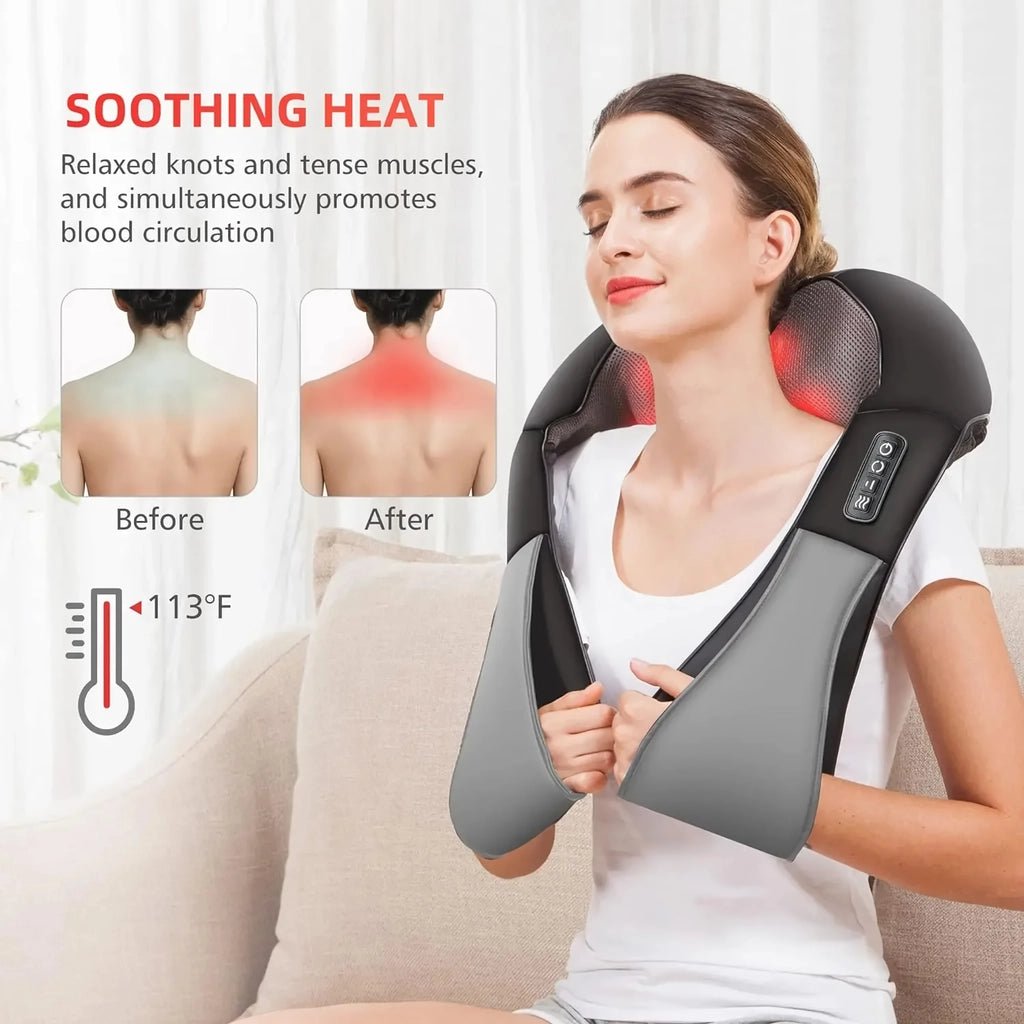 Shiatsu Neck and Back Massager with Heat - DoopoxStore